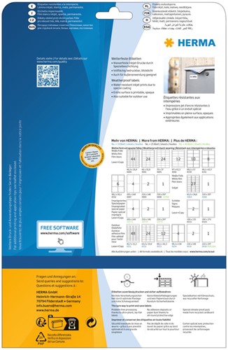 Etiket HERMA 4864 63.5x29.6mm weerbestendig wit 270 stuks-3