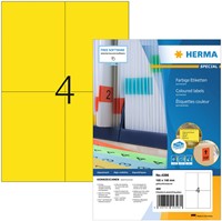 Etiket HERMA 4396 105x148mm A6 geel 400 stuks