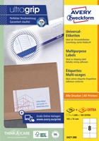 Etiket Avery 3427-200 105x74mm wit 1600 stuks
