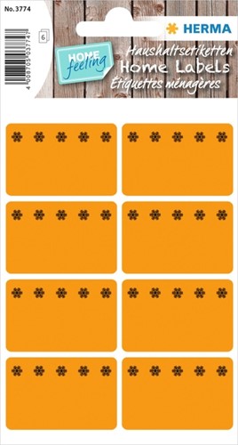 Etiket HERMA 3774 26x40mm diepvries oranje 48stuks