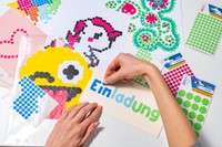 Etiket HERMA 1856 rond 13mm roze 240 stuks-1