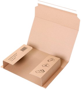 Wikkelverpakking IEZZY A4 met zelfklevende strip bruin-3