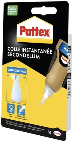 Secondelijm Pattex Gold original tube 3gram op blister-2