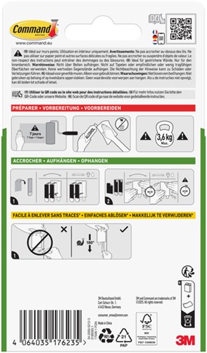 Plakspijker Command incl bevestigingsstrip-1