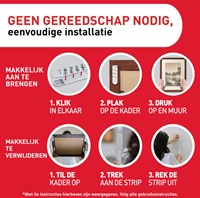 Bevestigingsstrip Command klik vast klein 1,8kg wit-3