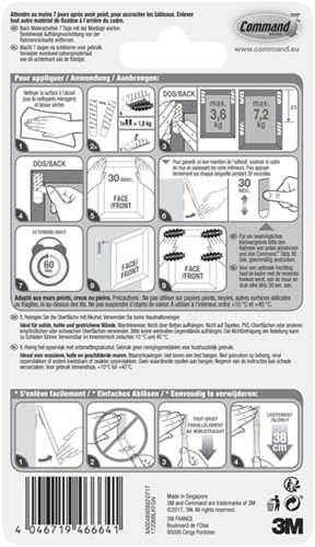 Bevestigingsstrip Command groot klik vast 7,2kg zwart-1