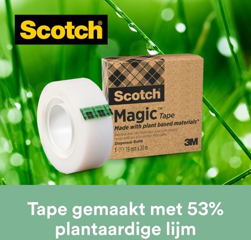 Plakband Scotch Magic 900 19mmx33m onzichtbaar mat 9 rollen-2