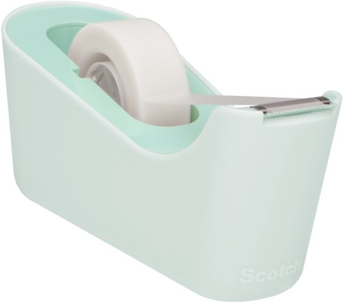 Plakbandhouder Scotch C18 mint + 4 rollen magic tape 19mmx33m-2
