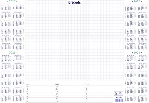 Bureau-onderlegblok 2025 Brepols