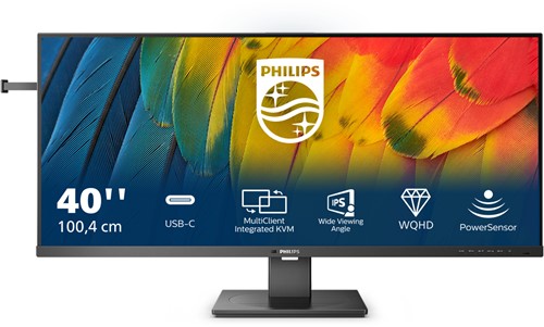 Philips 5000 series 40B1U5600/00 computer monitor 101,6 cm (40") 3440 x 1440 Pixels Wide Quad HD LCD Zwart-2