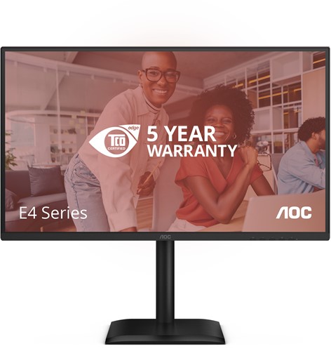 AOC E4 Q27E4CV computer monitor 68,6 cm (27") 2560 x 1440 Pixels Quad HD LED Zwart