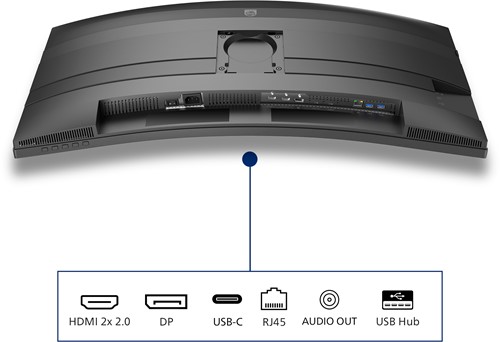 Philips 5000 series 34B2U5600C/00 computer monitor 86,4 cm (34") 3440 x 1440 Pixels Dual QHD LCD Grijs-2