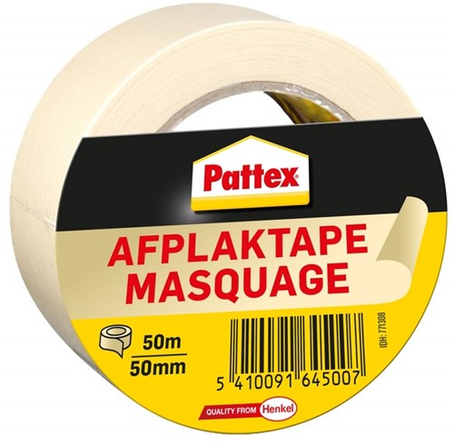 Afplaktape Pattex 50mmx50m creme