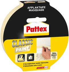 Afplaktape Pattex Classic 30mmx50m creme