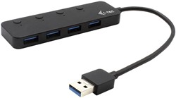 i-tec U3CHARGEHUB4 interface hub USB 3.2 Gen 1 (3.1 Gen 1) Type-A 5 Mbit/s Zwart