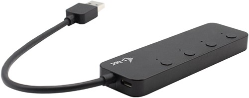 i-tec U3CHARGEHUB4 interface hub USB 3.2 Gen 1 (3.1 Gen 1) Type-A 5 Mbit/s Zwart-3