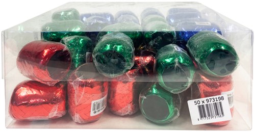 Polyband Haza 5mm x 20m 50 stuks metallic assorti