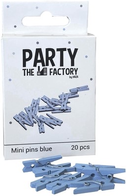 Knijpers Haza mini blauw zak à 20 stuks-2