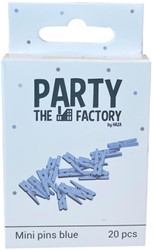 Knijpers Haza mini blauw zak à 20 stuks