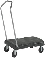 Transportkar Rubbermaid Triple Trolley inklapbaar 227kg zwart-2