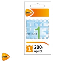 Postzegel NL waarde 1 zelfklevend 200 stuks