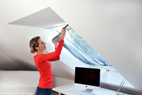 Insectenhor tesa® Insect Stop Klittenband voor dakramen 1,2x1,4m antraciet-2