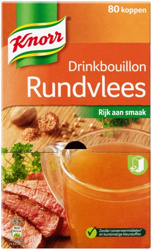 Drinkbouillon Knorr rundvlees 80 stuks