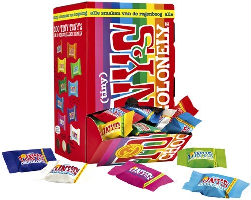 Chocolade Tony's Chocolonely tiny mix doos 100 st