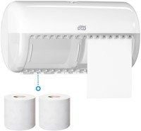 Toiletpapierdispenser Tork T4 Elevation duo wit 557000-2