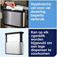 Handdoekdispenser Tork H2 Image Line Xpress countertop zilver 460005-2