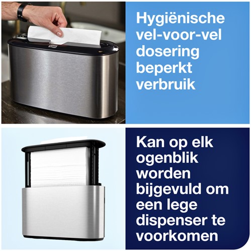 Handdoekdispenser Tork H2 Image Line Xpress countertop zilver 460005-2