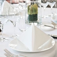 Dinerservet Tork Linstyle Premium 1/4 vouw 1-laags 390x390mm 50 vel wit 478722-3