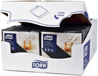 Dinerservet Tork Linstyle Premium 1/8 vouw 1-laags 390x390mm 50 vel zwart 478151-2
