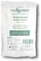 Snelverband FixFirst gerold 6x8cm 10 stuks