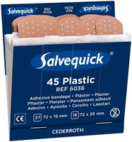 Pleisters Salvequick navulling plastic 6x 45 stuks