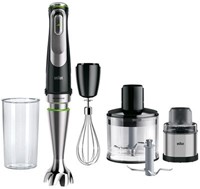 Braun MultiQuick 9 MQ9138XI blender 0,6 l Staafmixer 1200 W Zwart, Roestvrijstaal