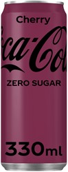 Frisdrank Coca Cola Zero Cherry blikje 0.33l