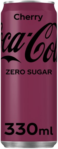 Frisdrank Coca Cola Zero Cherry blikje 0.33l
