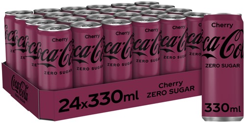 Frisdrank Coca Cola Zero Cherry blikje 0.33l-2