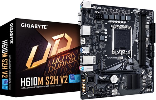 GIGABYTE H610M S2H V2 moederbord Intel H610 Express LGA 1700 micro ATX