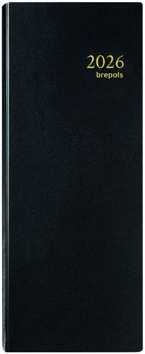 Agenda 2026 Brepols Saturnus Lima 1dag/2pagina's zwart