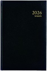 Agenda 2026 Brepols Saturnus Lima 2dagen/1pagina zwart