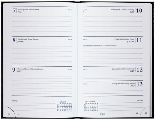 Agenda 2026 Brepols Saturnus Lima 7dagen/2pagina's zwart-2