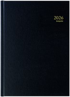 Agenda 2026 Brepols Bremax Santex A4 1dag/2pagina's 8 kolommen zwart