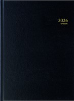 Agenda 2026 Brepols Bremax Santex A4 1dag/1pagina 4 kolommen zwart