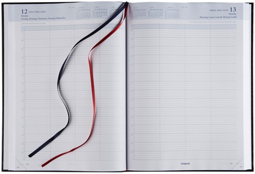 Agenda 2026 Brepols Bremax Santex A4 1dag/1pagina 4 kolommen zwart-2