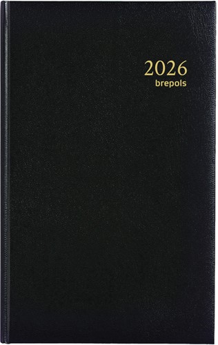 Agenda 2026 Brepols Brefix Lima 1dag/1pagina zwart