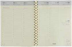 Agendavulling 2027 Brepols Timing 7dagen/2pagina's crème