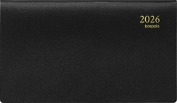 Agenda 2026 Brepols Omniplan Genova 7dagen/2pagina's spiraal zwart