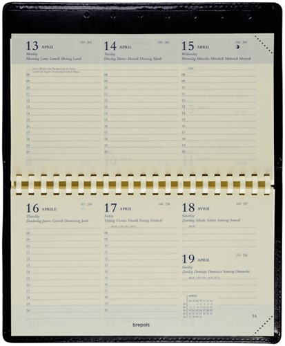 Agenda 2026 Brepols Omniplan Calpe 7dagen/2pagina's spiraal zwart-2